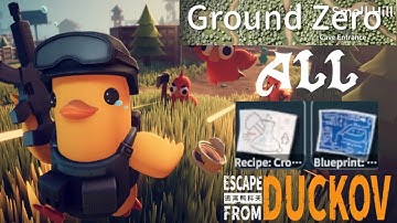 Escape From Duckov All Blueprint And Recipe Locations In Ground Zero - GogetaSuperx