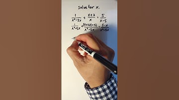 Solving a rational equation #math #algebra #im3 #rational #maths #education #problem #common