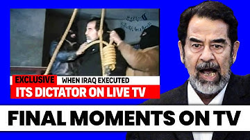 Toen Irak zijn dictator live op tv executeerde *Waarschuwing: MOEILIJK TE VERTICALEN