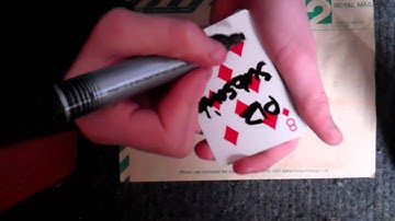 Miracle signed card to envelope!