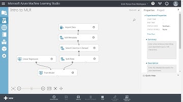 Azure ML Studio: Intro to MLR Prediction