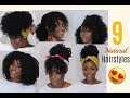 9 QUICK &amp; EASY HAIRSTYLES for NATURAL HAIR | Kinky Brazilian Sew-In |