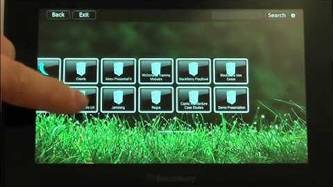 PresentiaFX presentation app on the BlackBerry PlayBook