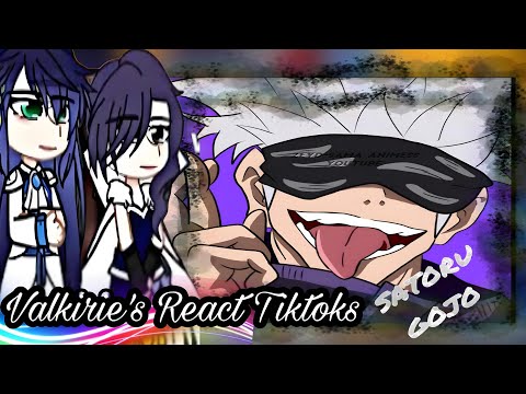 Valkirie's React to Satoro Gojo || Tiktoks || Gacha react