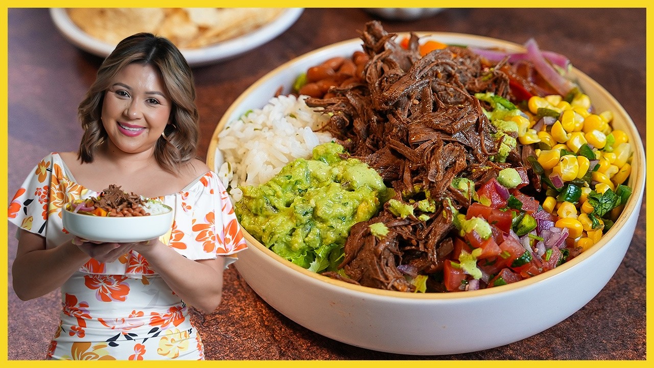 Chipotle Style BARBACOA BOWLS at home… but better!!!