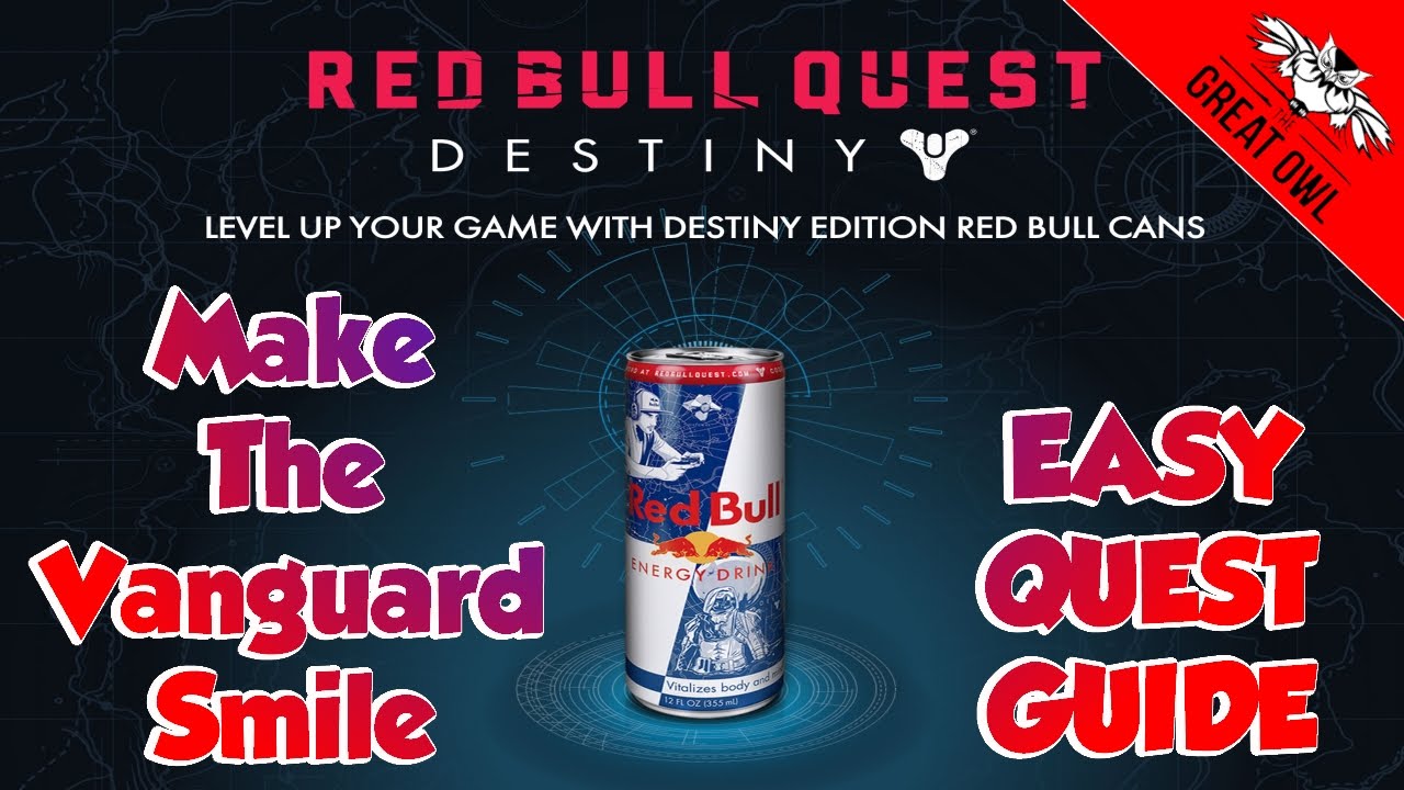 Make The Vanguard Smile ~ Destiny (TTK) Redbull Quest ~ All Steps Complete Guide