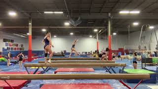 dance routine from practice! turn, switch half split jump, wolf jump (March 13, 2023)