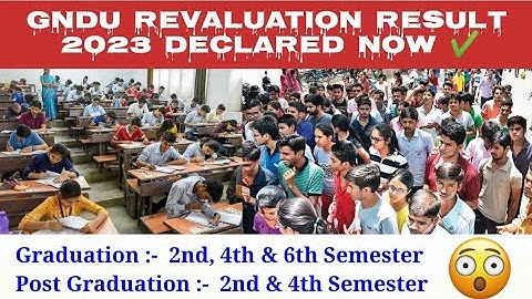 GNDU Revaluation Result 2023 Declared Now ✔️ | Rechecking Result 2023 | Gndu Result News Today