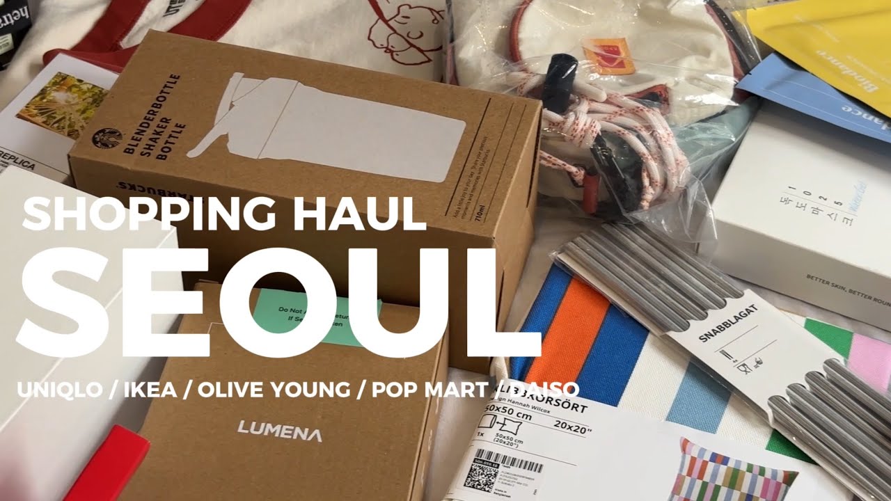 SEOUL SHOPPING HAUL || UNIQLO, IKEA, OLIVE YOUNG, POP MART, DAISO