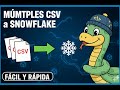 Fácil y Rapido : Inserta multiples archivos CSV con Snowflake