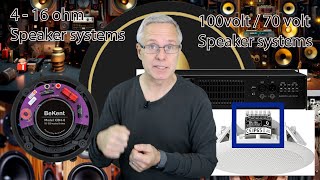 Dont mix 100V/70V Systems with 4 ohm or 8 ohm speakers