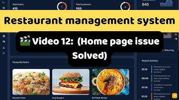 #12 Fixed some issue in Home Page | PHP Restaurant Management System (Beginner-Friendly)
