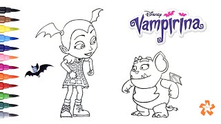 Vampirina Disney - How to color Vampirina and Gregoria