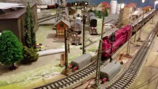 Marklin Steam Locomotives Blue Arrow HO Layout Vintage