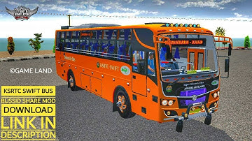 Bussid _ KSRTC swift deluxe bus mod for bus simulator Indonesia _bussid bus mod