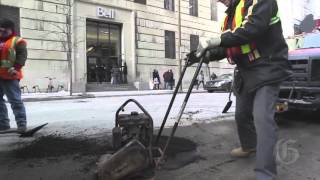 Filling Montreal's potholes -- how it's done