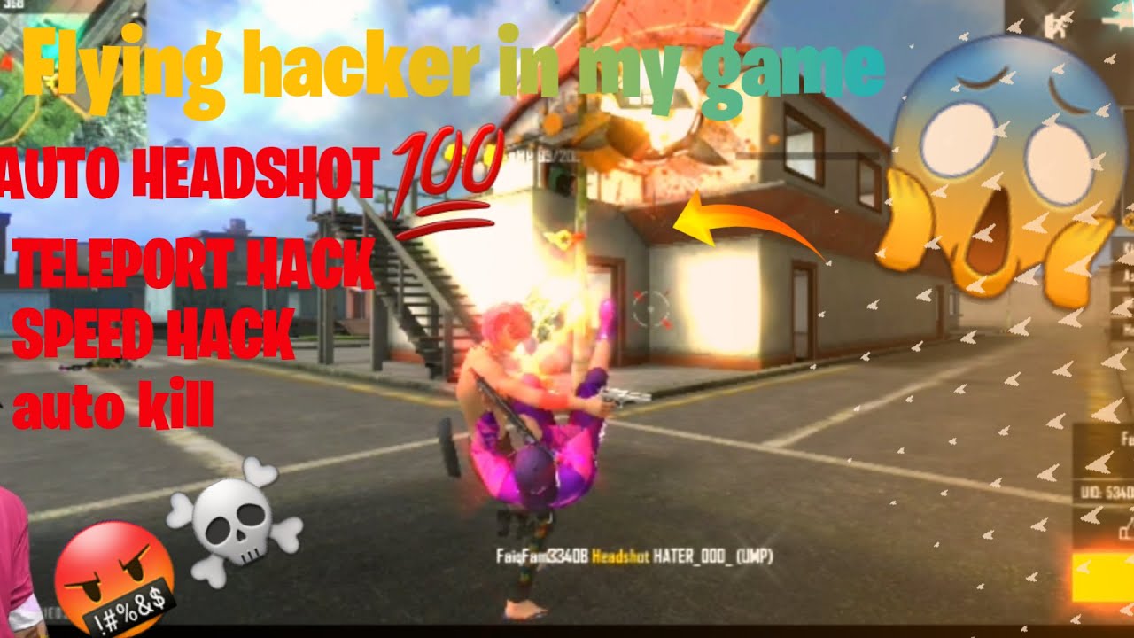 I met  flying Hacker in my game 😱👽 ||MONSTER ALPHA FF || flying hacker ||