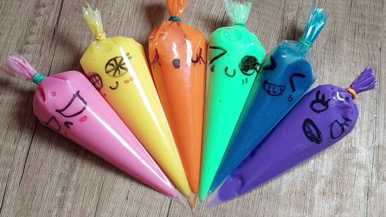 slime slaim mix with glitter slime smoothie most Satisfying video ...