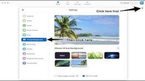 How can you apply VIRTUAL BACKGROUND or VIDEO FILTERS in Zoom Metting