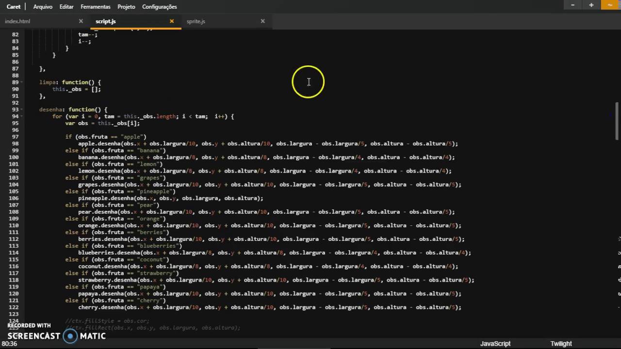 Catch Apple - Javascript - YouTube