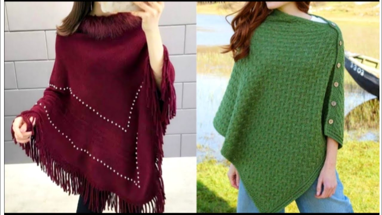 Ladies cap shawl & sweaters/ latest winter shrug design for girls ...