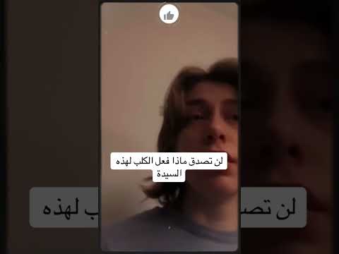 شاهد ماذا فعل الكلب السيدة