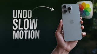 How to Undo a Slow Motion Video on iPhone (tutorial)
How to Undo a Slow Motion Video on iPhone (tutorial) How to Undo a Slow Motion Video on iPhone (tutorial)