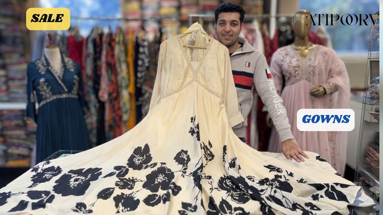 FLAT SALE 🚨 Heavy Long Gowns @ Wholesale Rates | Single Pieces Only