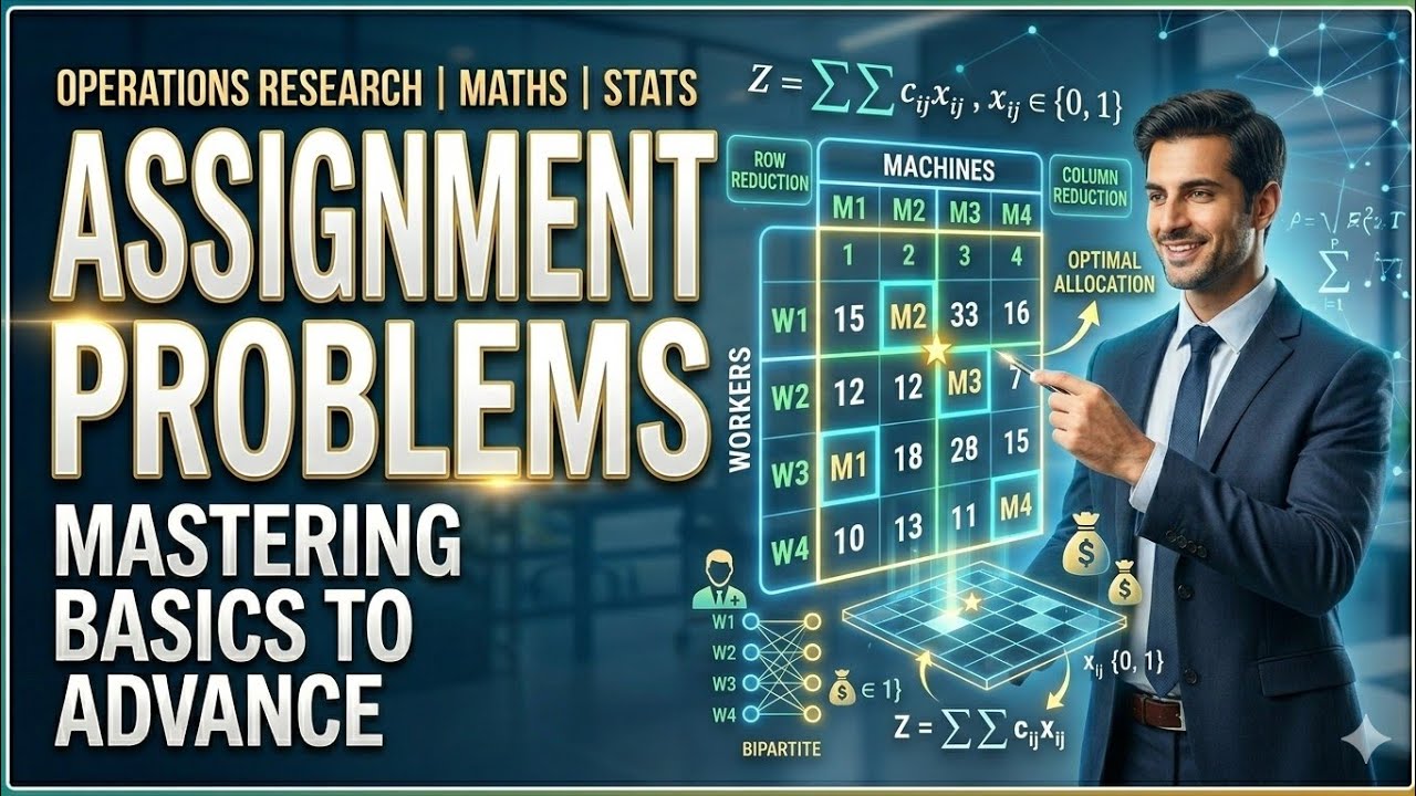 Lecture 3-OR-Assignment Problems - YouTube
