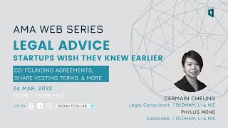 Legal Advice Startups Wish They Knew Earlier (Co-founding Agreements, Share Vesting Terms, & More)