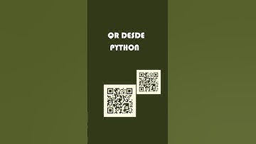 Así puedes generar códigos QR desde python. #programacion #informatica  #python