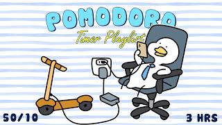 3 Hour Pomodoro (50 min focus • 10 min breaks) | Study with Didi 🎶 screenshot 4