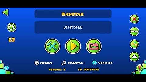 Geometry Dash: Rawstar level