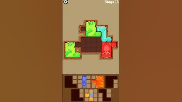 Puzzle Cats 🐱 Gameplay Stage 18 #shorts