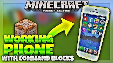 Working Phone with Command Blocks in MCPE 1.1 - Command Block Creation (Minecraft Pocket Edition)