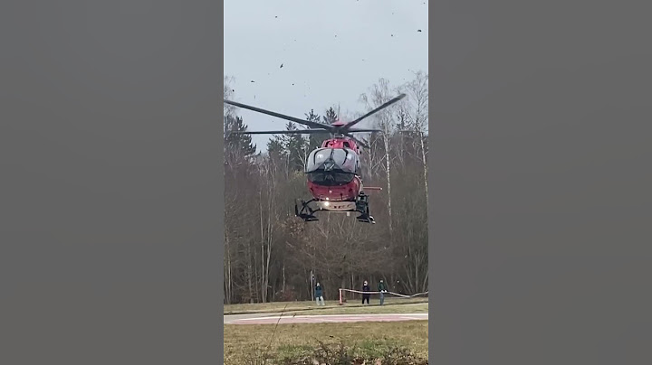 Landung des Christoph München Hubschrauber in Gauting  🚁