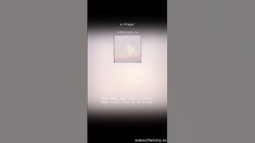 Thumbnail of A Prayer (Poem into Song) Lyrics: Traditional