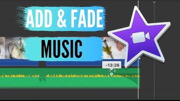 Add AUDIO or MUSIC and FADE audio out in iMovie (2020)