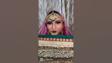 North Indian Bride Makeup tutorial #makeup #how #viral #shorts #youtubeshorts #beginners #eyemakeup