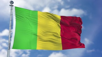Mali Flag Animation Stock Motion Graphics