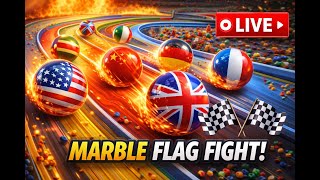 LIVE 🔴 Marble Flag Fight Championship | Which Country Wins? 🏁