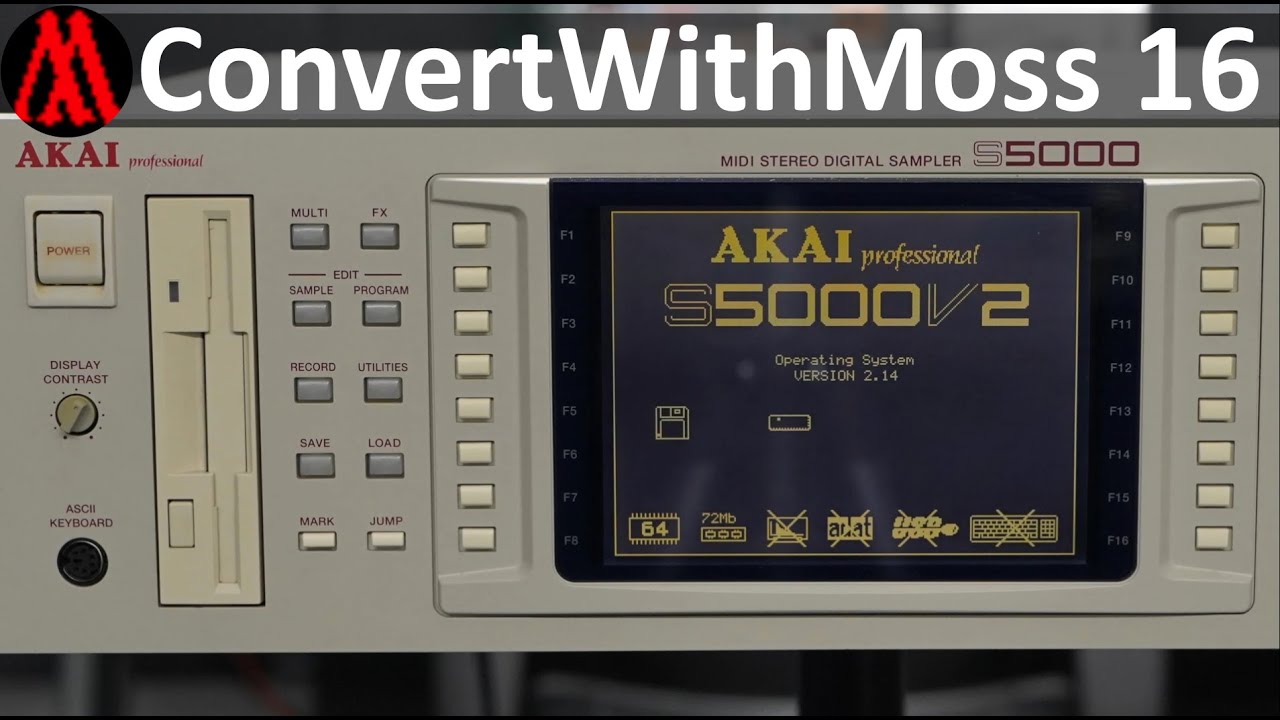 ConvertWithMoss 16 - Critical Fixes, UI changes and Akai S5000