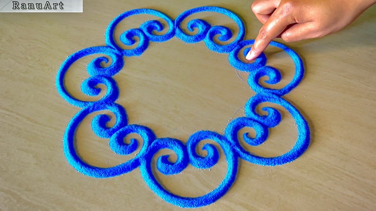 simple muggulu designs 🌼 easy rangoli designs for diwali for beginners 🌼how to make rangoli✨Ranu Art