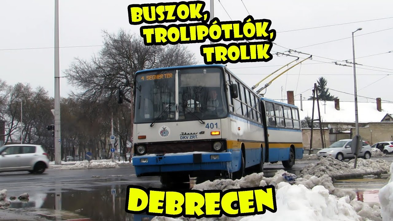 Buszok, trolipótlók és trolibuszok Debrecenben