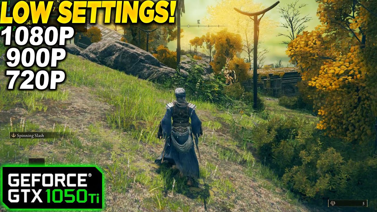 Elden Ring GTX 1050 Tİ - 1080p, 900p, 720p, Low,  Settings