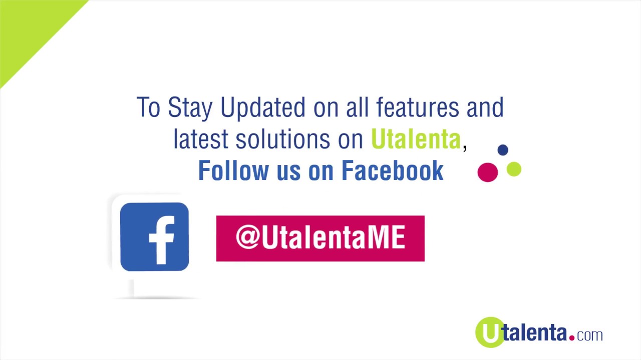 Facebook Utalenta Follow Us Video