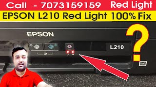 epson L210 red light blinking solution