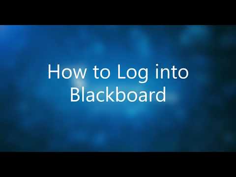 3 Login to Blackboard