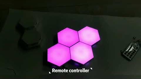 creative LED decor Wall Lamp Creative Modular Touch Sensitive night lights Hexagon Quantum Lights
