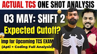 TCS 3 May 2nd Shift Important Questions for all Upcoming TCS/other  Papers